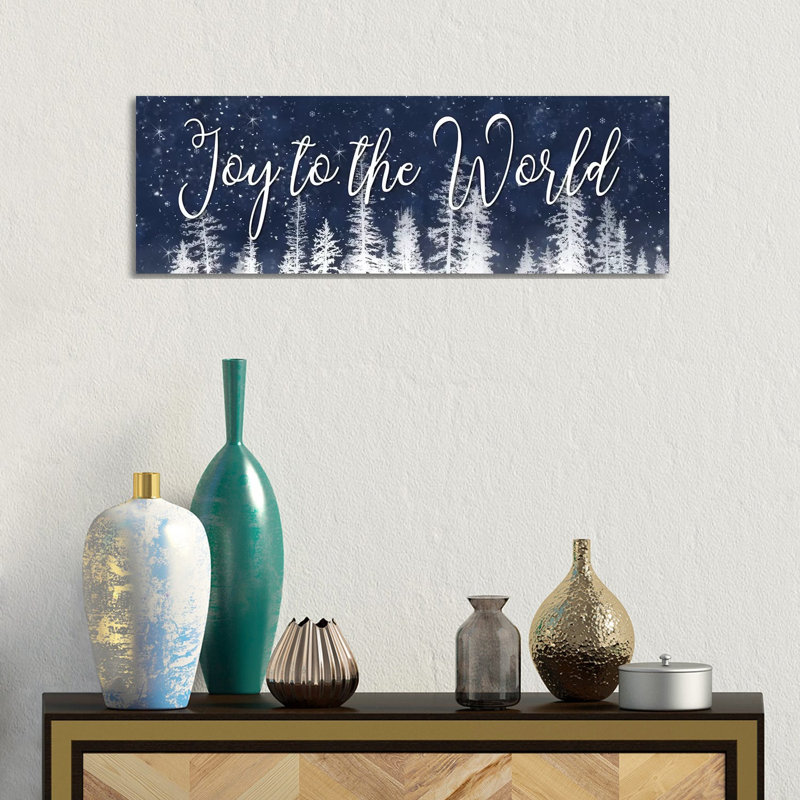 Joy To The World by Lori Deiter - Wrapped Canvas Panoramic Gallery-Wrapped Canvas Giclée, 30.48 cm H x 91.44 cm W x 1.91 cm D
