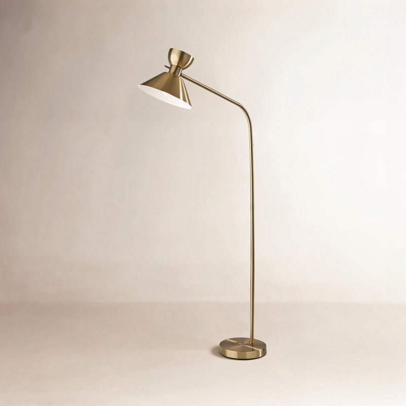 Karie 67.5'' Task Floor Lamp, Antique Brass