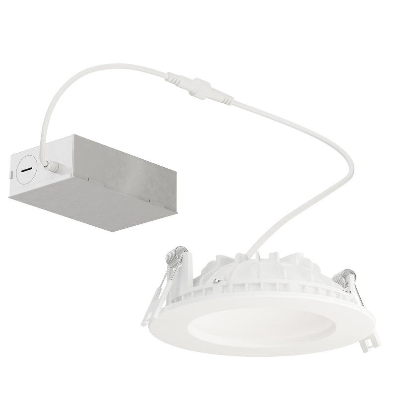 Plafonnier encastré en baie, H 1,5 po x l 4,75 po x P 4,75 po, 9 W