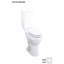 Rockton Dual Flush Elongated Toilet Bowl Only-2066945803