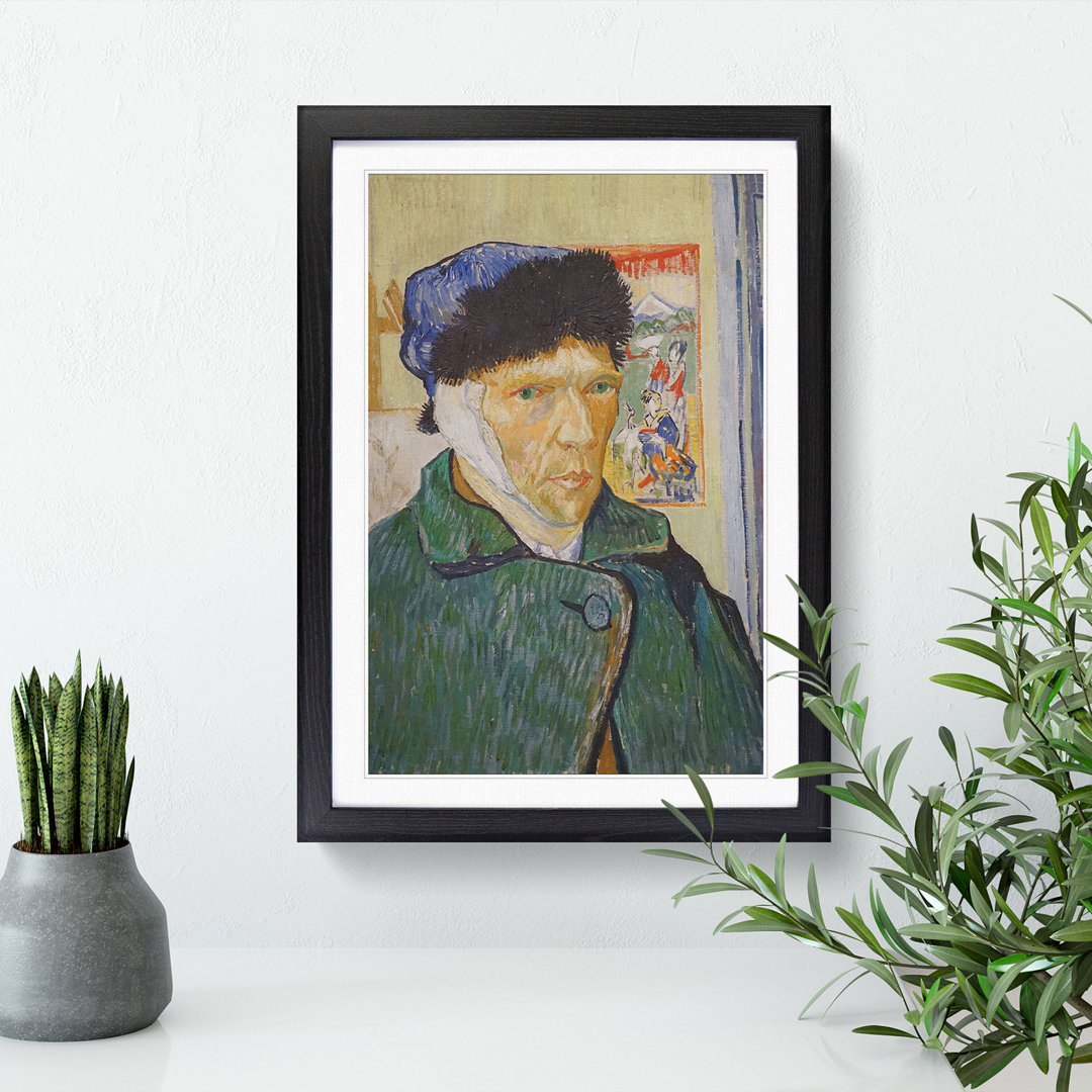 Self-Portrait with Bandage by Vincent Van Gogh - Picture Frame Painting