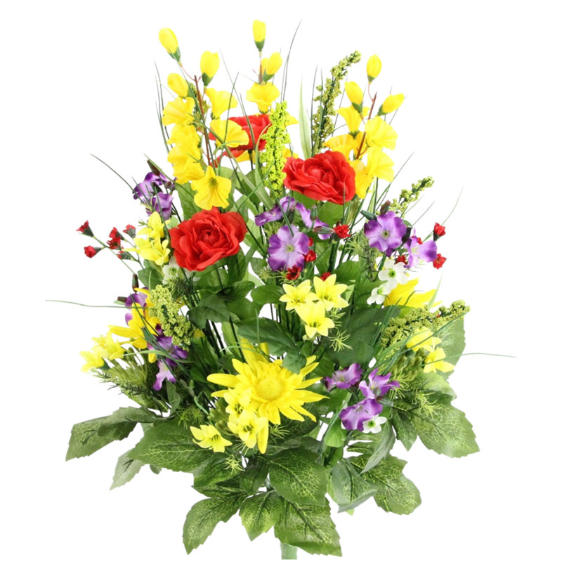 Mixed Assortment Arrangement, Red, 32" H x 6" W x 4" D