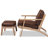 Adal Upholstered Armchair with Ottoman