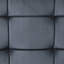 Rectangle gris, conduite d'eau de conception industrielle, dossier en mousse viscoélastique, siège confortable en velours de décor de salon avec mousse D20, look industriel, mobilier