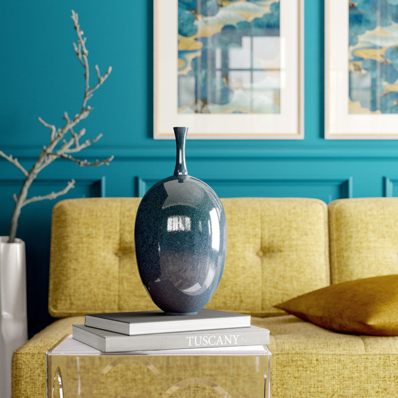 Ovoid Vase-Celestial-Sm, Celestial