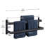 Échelle porte-serviettes murale à 2 niveaux en acier inoxydable noir de 61 cm (24 po).-136315860