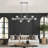 Faustena 12 - Light Dimmable Bubble Glass Sputnik Modern Linear Chandelier-755980357