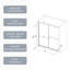 Bypass Shower Door, Sliding Door, With 1/4" Tempered Glass 50-54"X70"-113930982