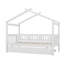 Lit simple de style maison en bois avec lit gigogne simple, base de lit en bois-21272172