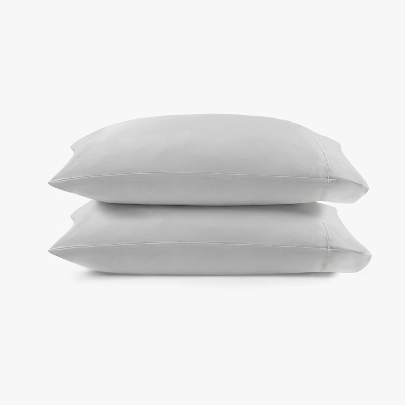 Croscill Luxury Egyptian 500TC Cotton Pillowcases, Standard, Gray