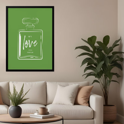 Pop Art And Retro " Green Perfume " by Martina