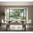 Contemporary Dining Table with Solid Acacia Wood Construction