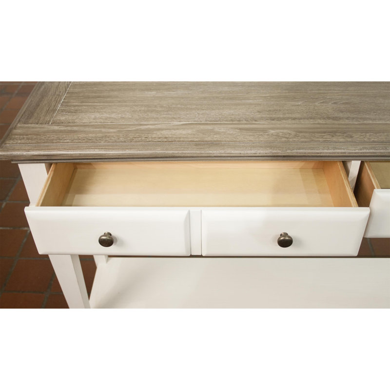 Juanetta 58'' Solid Wood Top Console Table