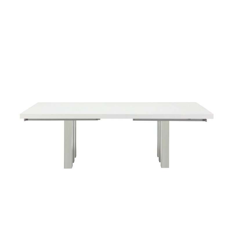 Roma White Lacquer Table