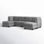 Canapé modulaire de coin avec repose-pieds Atherine