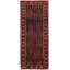 One-of-a-Kind 3'11" X 9'10" 1980s Runner Wool Area Rug in