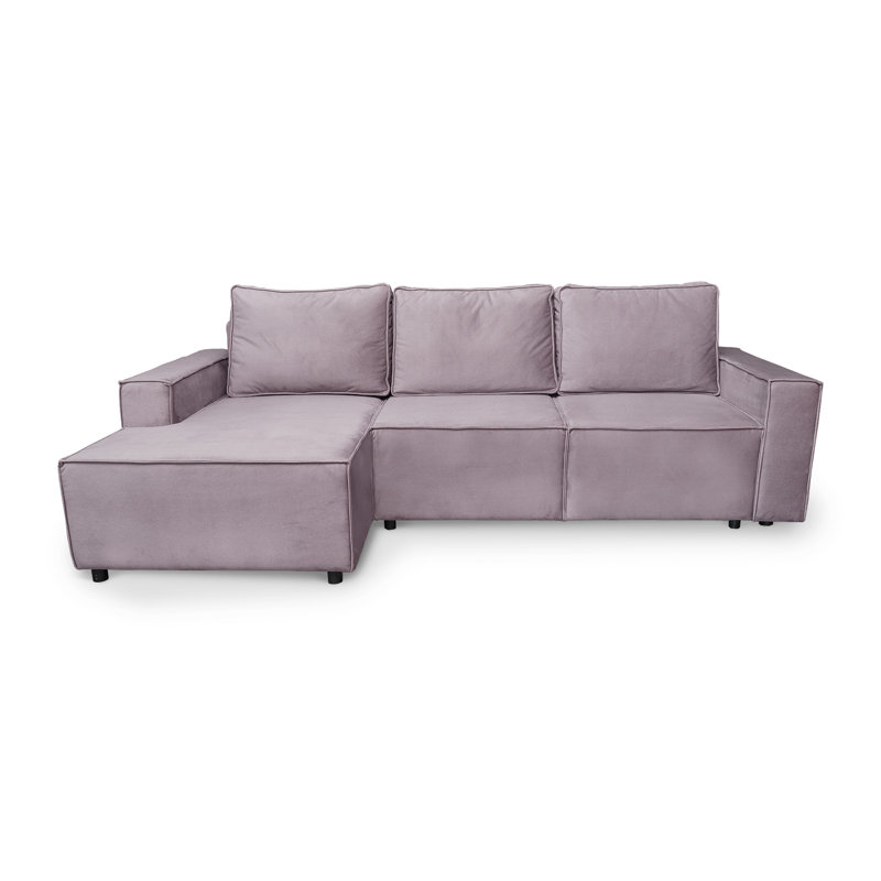 Jody 4 Seater Sofa Bed, Left Hand Facing, Light Pink