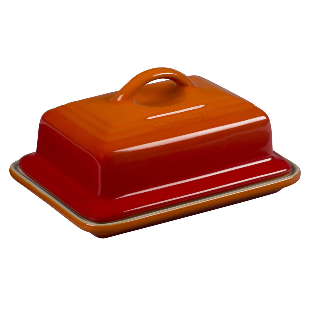 Heritage Butter Dish Le Creuset Color: Flame
