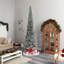 Lighted Artificial Spruce Christmas Tree-1555300575