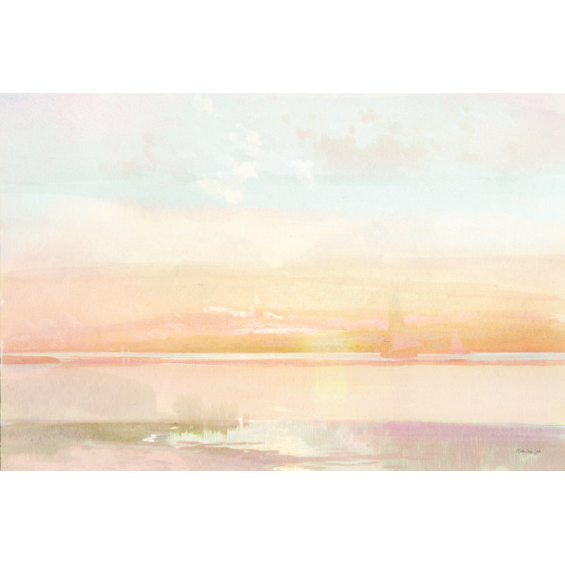 Peaceful Shore 1, H 8 po x l 12 po, Non, Toile tendue