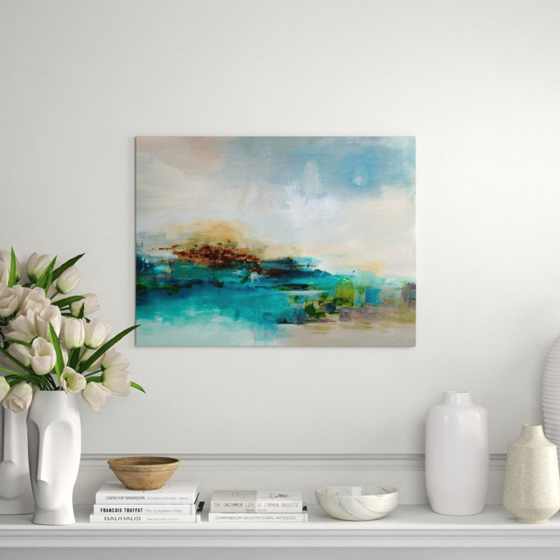 «Blooming Moment» par Sara Brown, impression sur toile tendue, Couche de verre, H 40 po x l 54 po