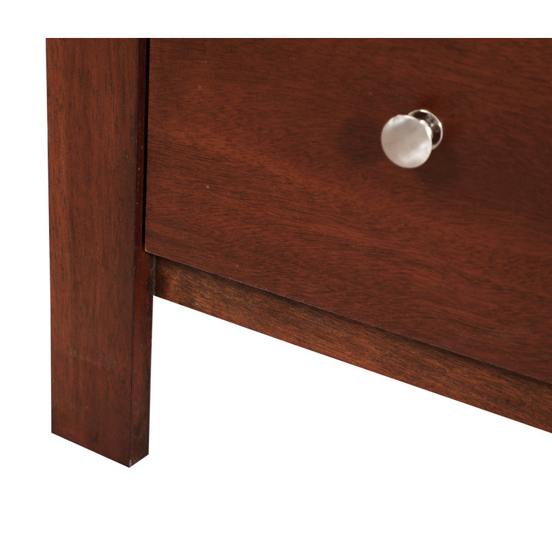 Baer 34'' W 5 - Drawer Dresser, Cherry