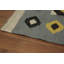 Tapis oriental gris en laine Kilim 5 x 7