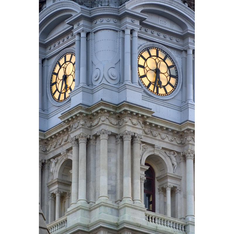 Phildelphia City Hall by Tashka - Wrapped Canvas Print, 46cm H x 30cm W
