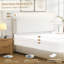 Très grande base de lit tapissier très grand avec tête de lit ajustable en tissu, lattes de bois, profil bas-1013822996-1013823002