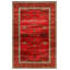 Tapis de coton oriental rouge en coton imprimé à la machine Mottos Oushak-257250561