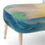 Chaise d'appoint, motif floral beige tapissé - motif floral beige II-88109772