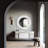 Iseabal Glass Round Mirror