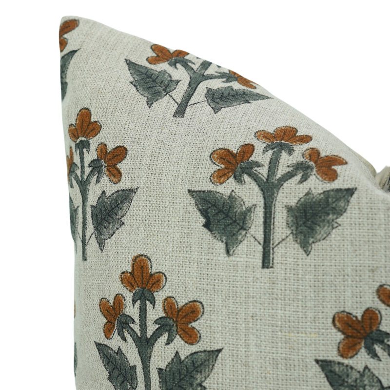 Coussin décoratif décoratif en lin épais épais Fab Divine Accent, (Chahat, brun), H 20 po x l 12 po, Forme rectangulaire