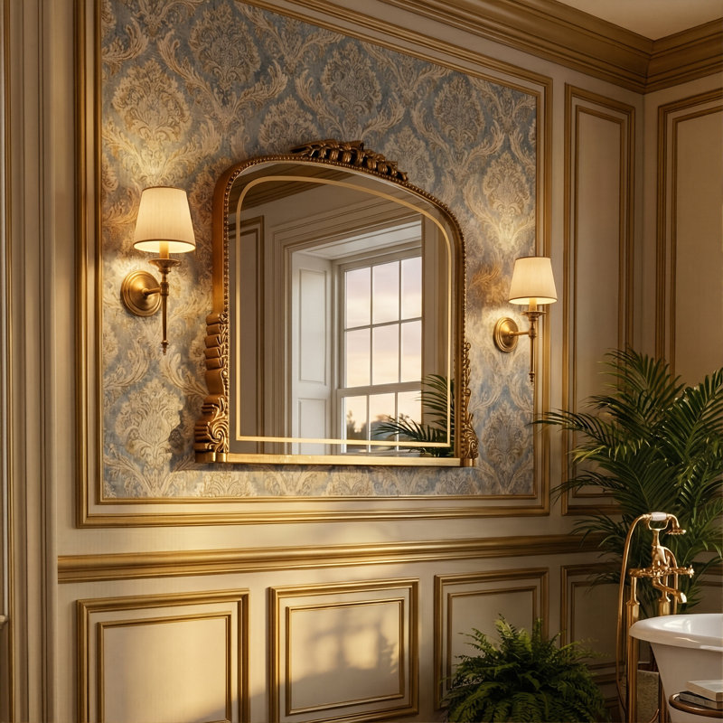 Miroir de salle de bain rétro 35 po Velora
