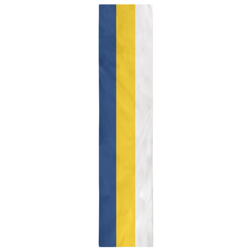 New Orleans Football Stripes Table Runner, 90" x 16", Cotton Blend, Dallas Football Stripes White/Blue