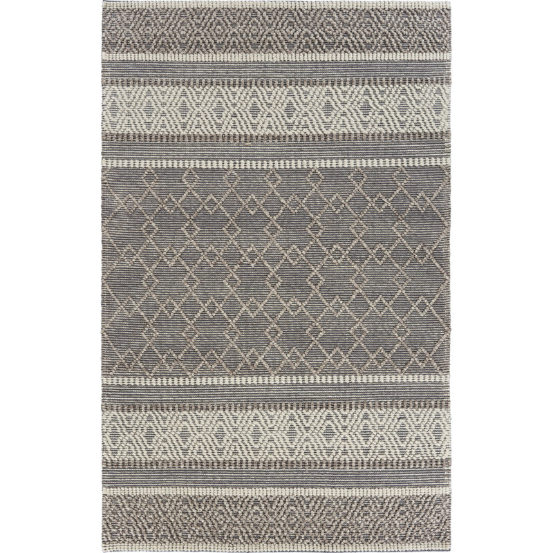 Tapis en laine tissé à la main Aezaz, Rectangle 5 pi x 8 pi