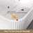 67" Rectangle Linear Acrylic Massage Whirlpool Bathtub Freestanding Bathtub Stand Alone Soaker Tub, Glossy White Acrylic, POP-UP Chrome Drain, cUPC Certified 