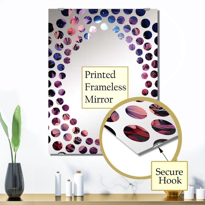 Shekhar - Miroir mural pré MIR135217, 32 po x 24 po