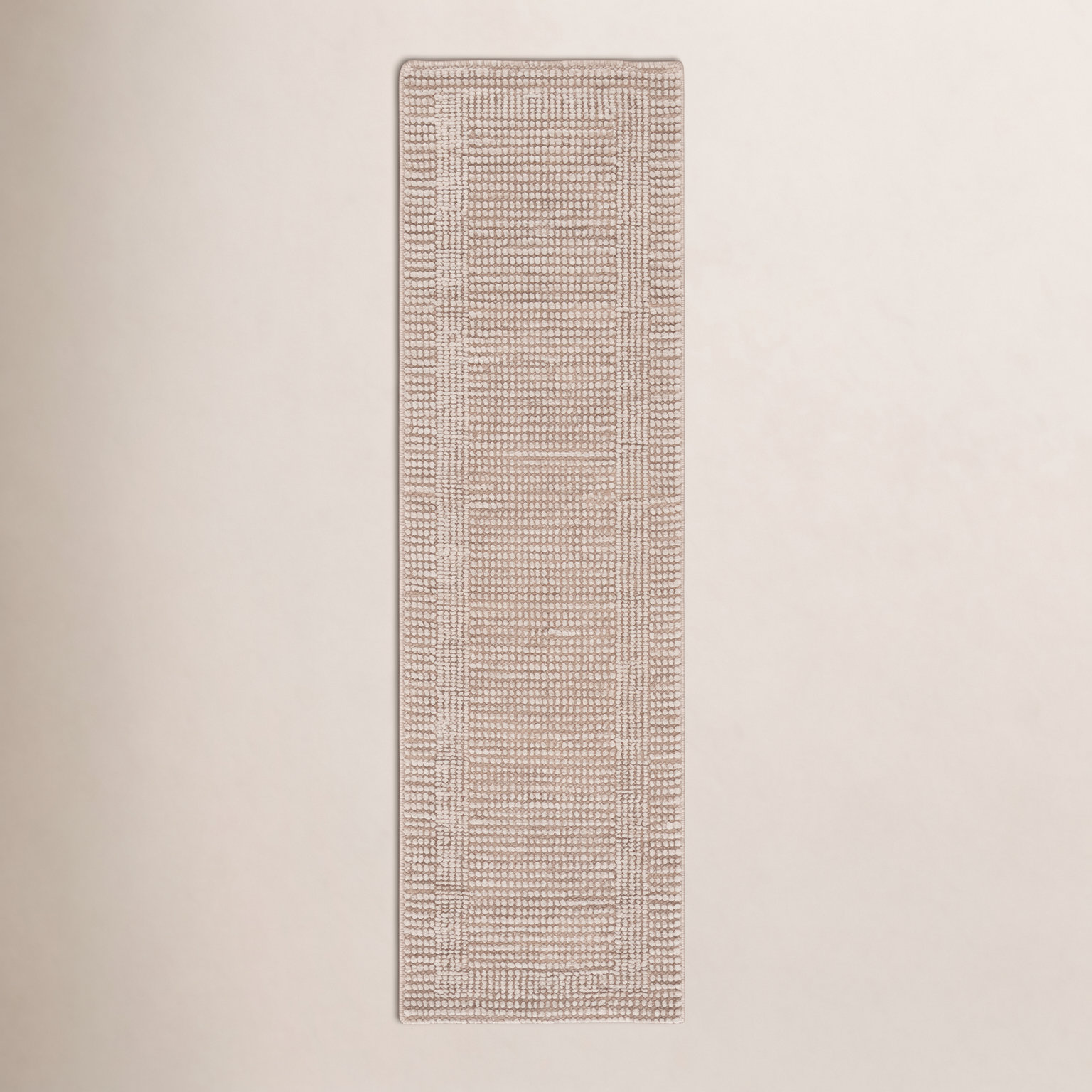 Hand-Woven Wool Rug, Runner 2'3" x 8'