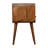 Solid Wood Mini Oakish Curve Open Nightstand