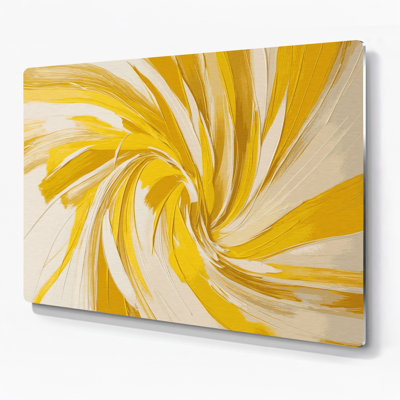 Lyrical Abstraction 39 Beige Metal Wall Art