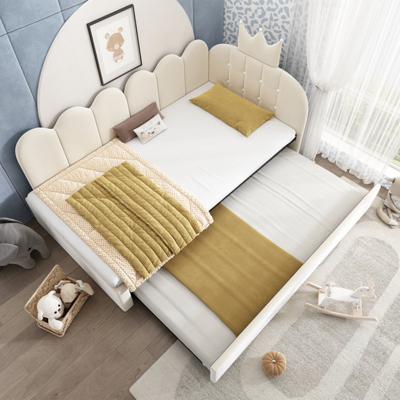 Upholstered Daybed, Beige