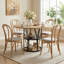 Round Metal Base Dining Table-1950472945