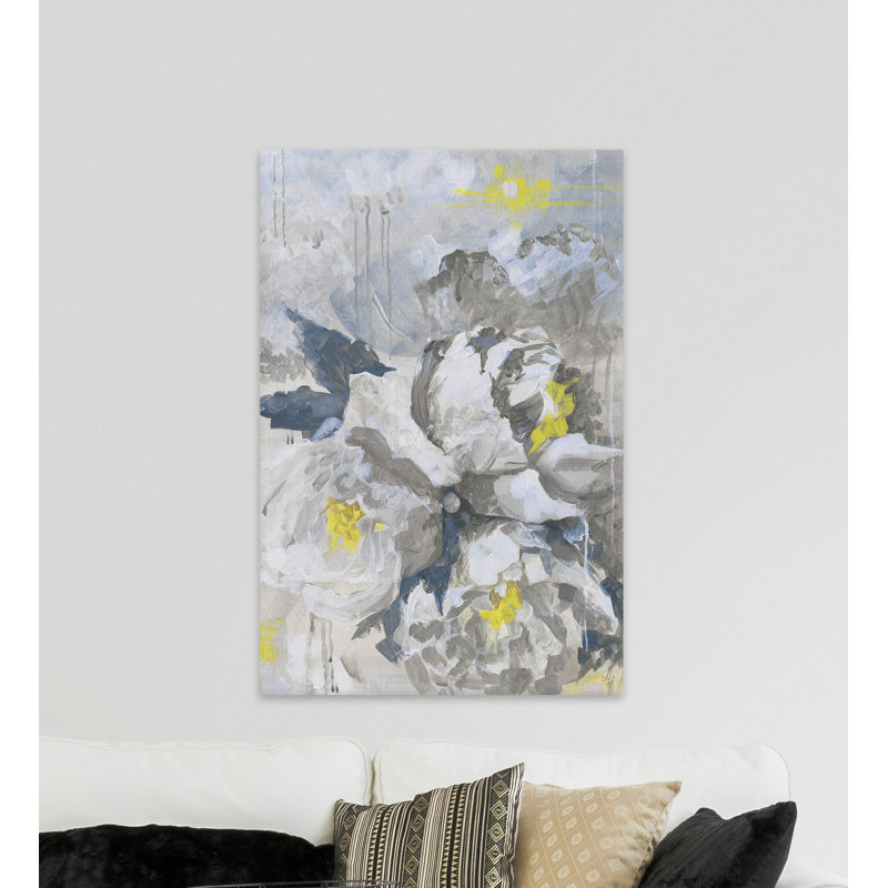 White Peony III - Wrapped Canvas Painting, 30cm H x 20cm W