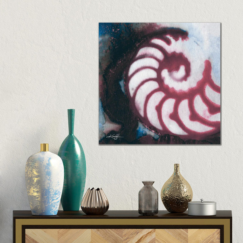 Sea Jewels I-III by Kathy Morton Stanion - No Frame Gallery-Wrapped Canvas Giclée on Canvas, 45.72 cm H x 45.72 cm W