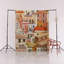 Tapis décoratif multicolore à motif de ville antique-1924489371