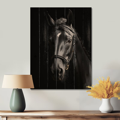 Pensee - Animaux, reproduction sur bois de pin naturel