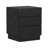 Ardea 20" Contemporary 3-Drawer Nightstand in Black-2144963237