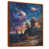 Toile avec cadre flottant brun