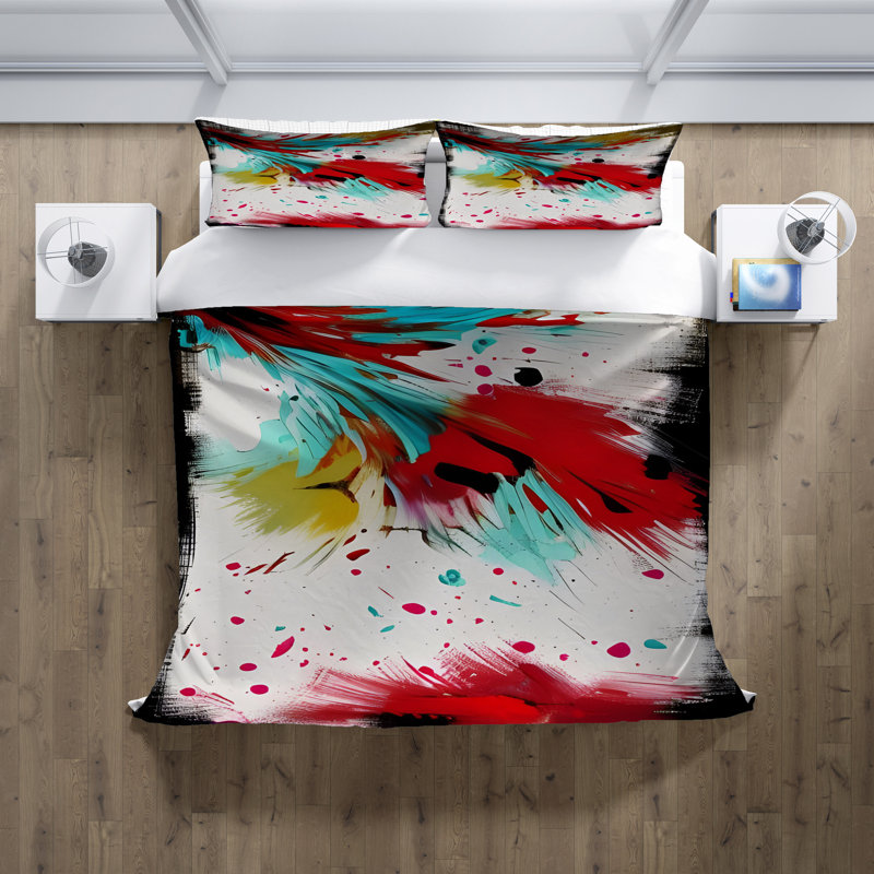 Abstract Duvet Cover, Twin Duvet Cover + 1 Queen Sham